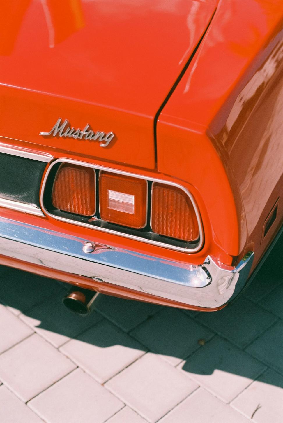 Restored classic Mustang